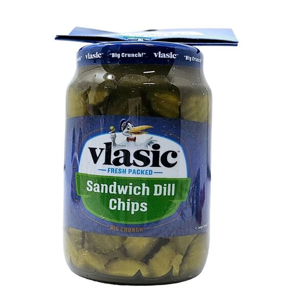 vlasic Sandwich Dill Chips Pickles Jar Collectible Christmas Ornament by Ruz - Picture 1 of 6